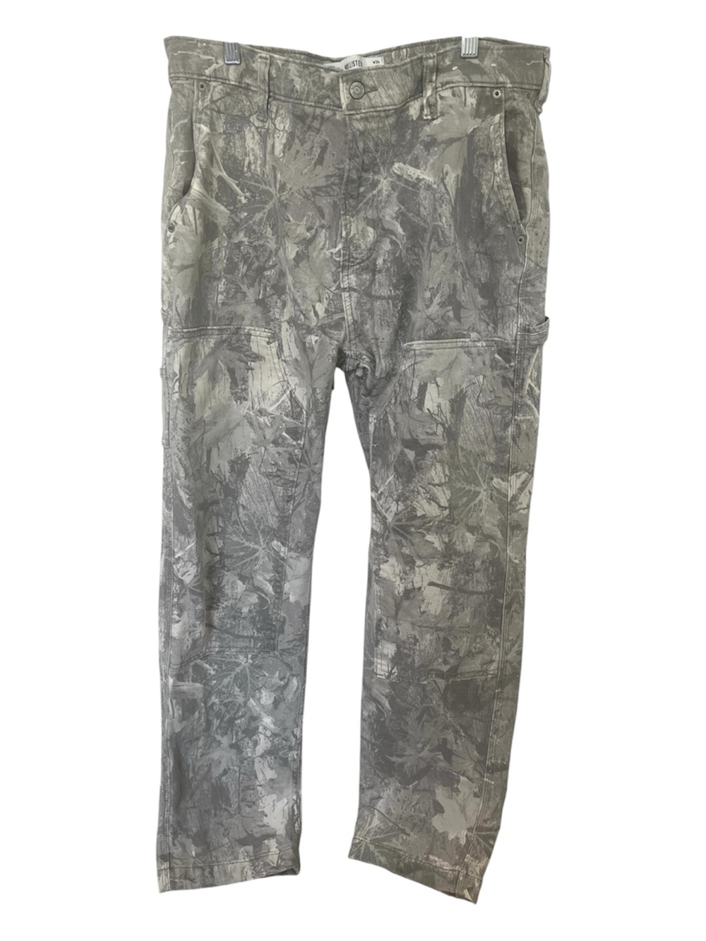 Hollister LOOSE FIT CARPENTER  CAMOUFLAGE PANTS SIZE 34/32